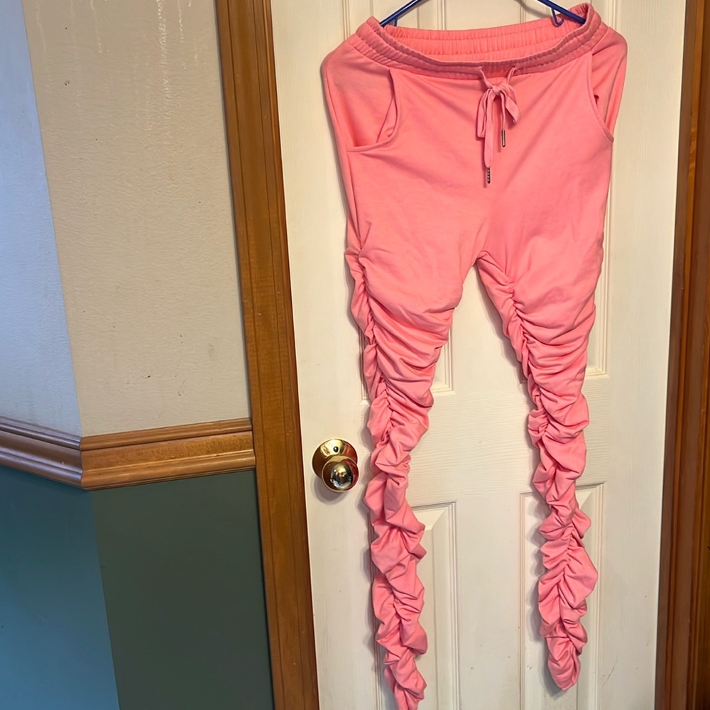 Fashion Nova Ruched Sweat Pants